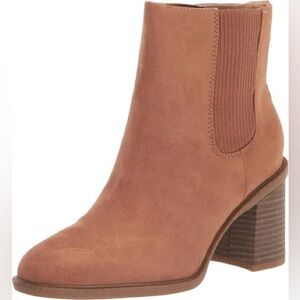 Dr. Scholls womens brown ultra suede stacked ankle boots msrp $115 sz 10 m